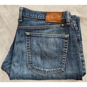 Lucky Brand 329 Classic Straight Medium Wash Preppy Designer Stretch Jeans 38x32